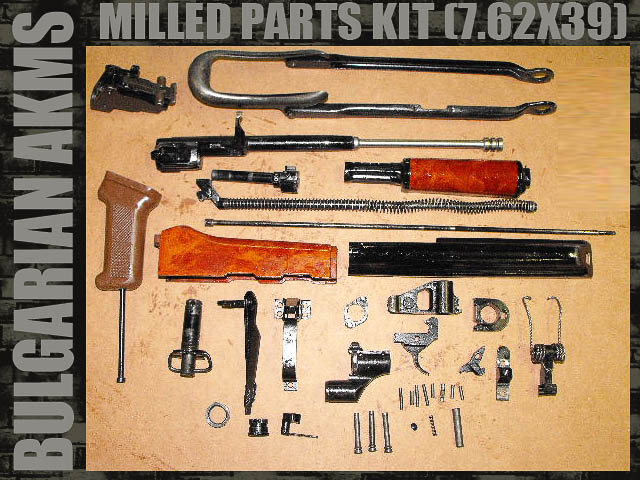 Bulgarian Milled AKMS Parts Kit (7.62x39)